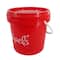 Seau rouge de 3,8 l avec couvercle de Craft Smart